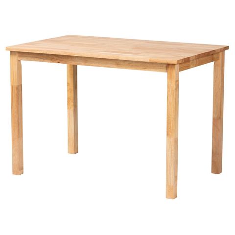 Simple Eveline Modern Natural Brown Finished Wood 43-Inch Dining Table ... within Bringing Warmth to Your Home The Safavieh Assana Dining Table Review